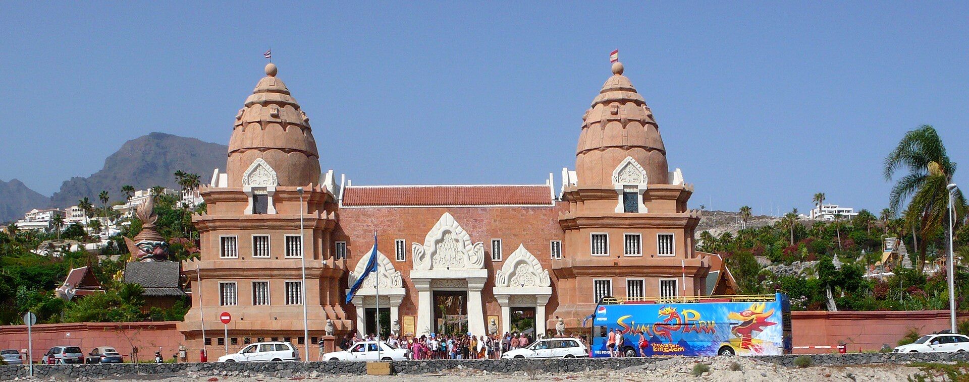 Thai-style entrance building of Siam Park