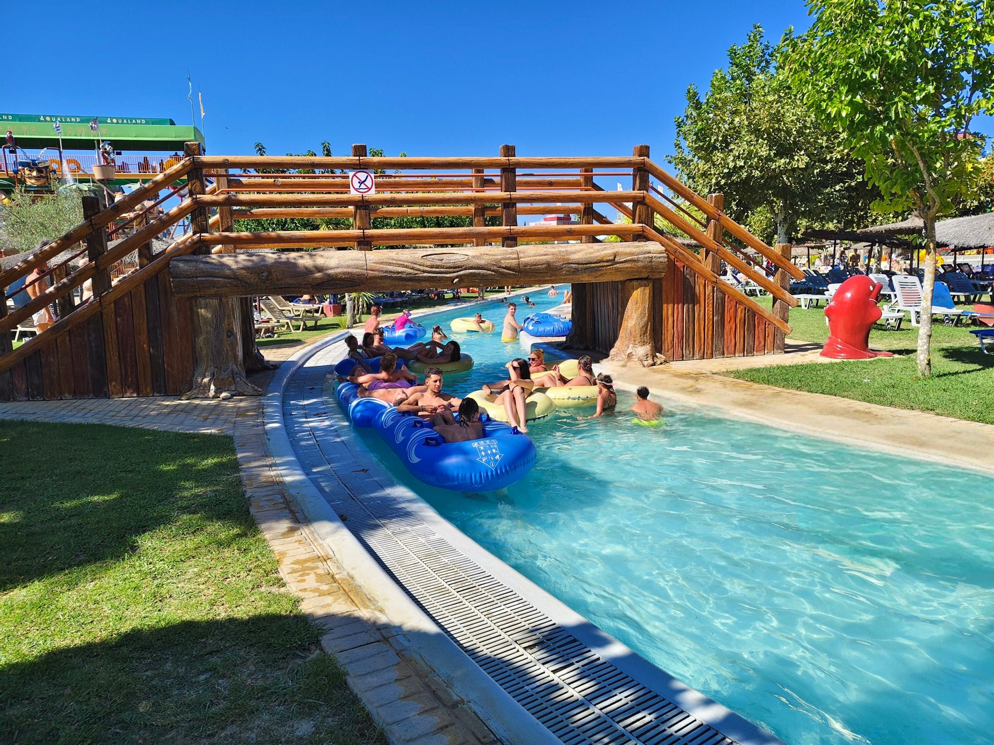 Floating along the lazy river