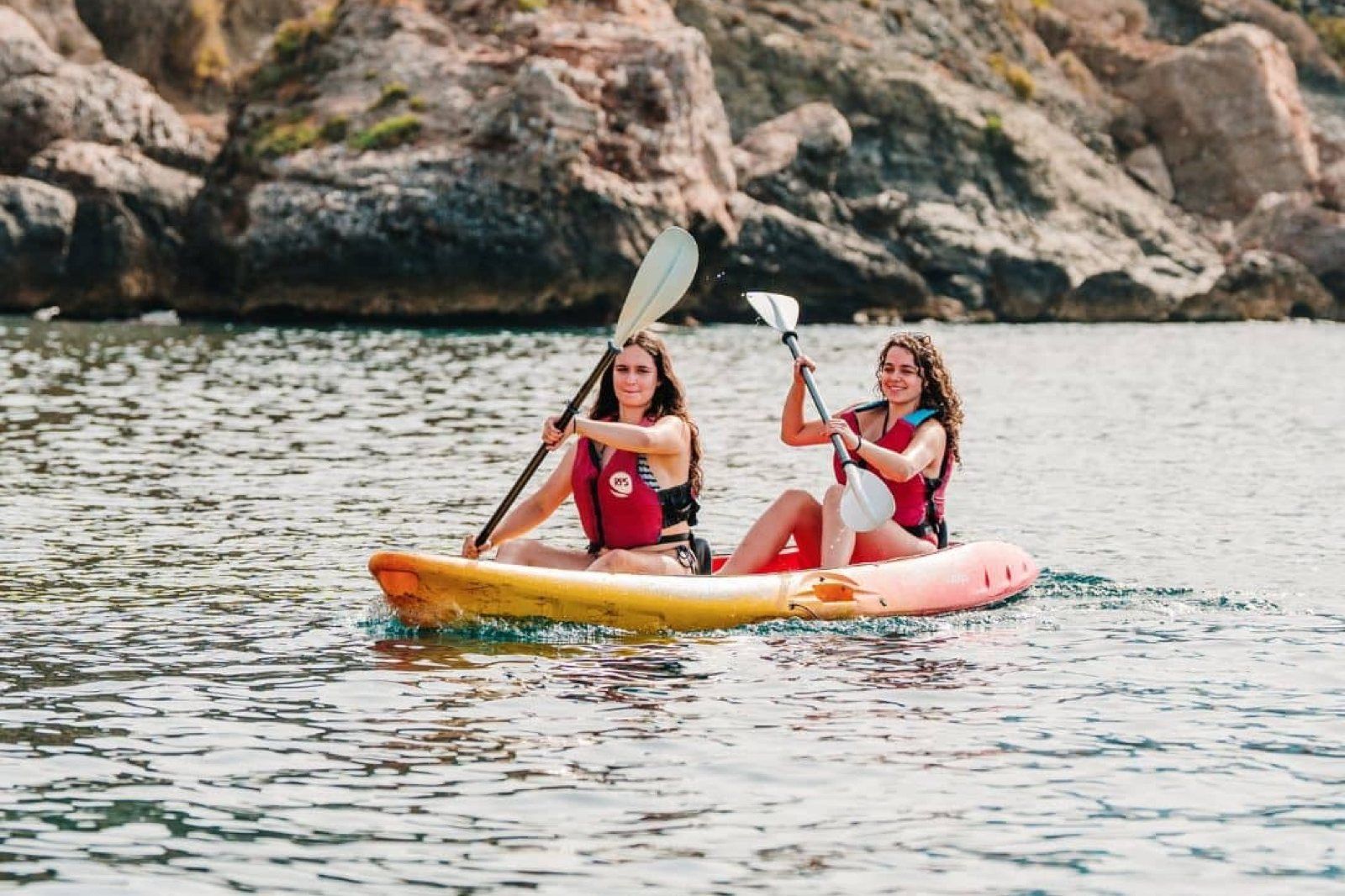 Kayak the Maro cliffs and waterfall, Nerja