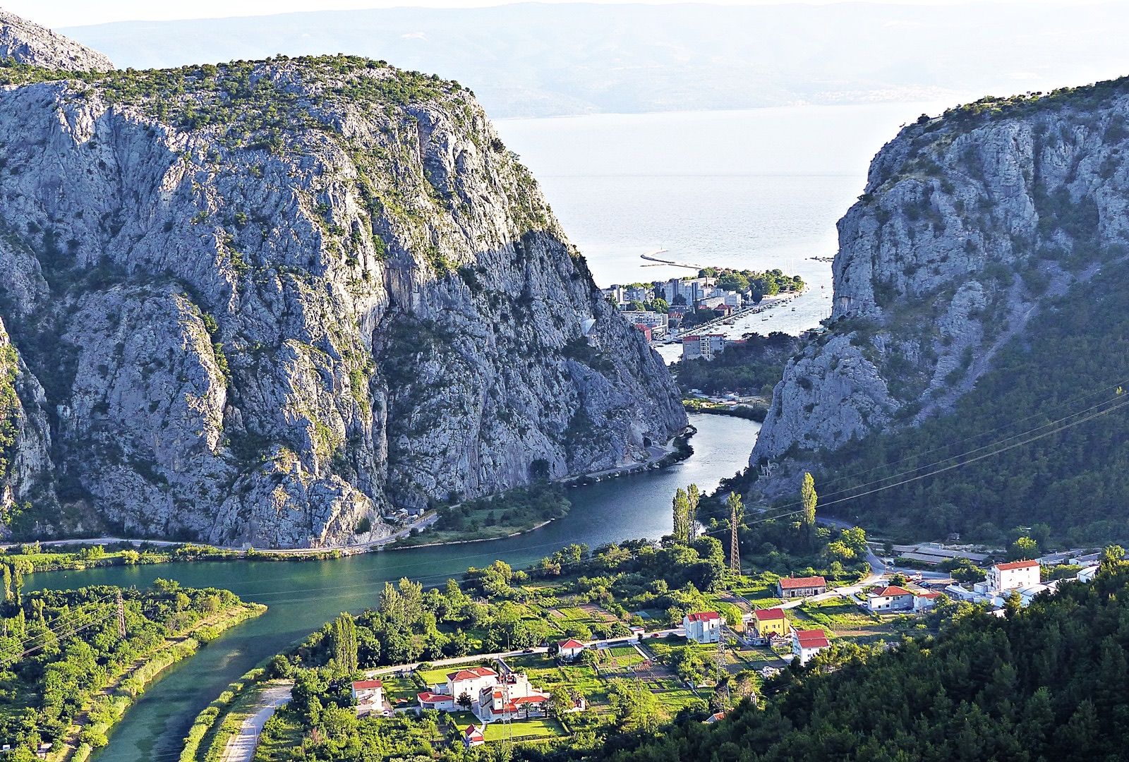 The Cetina gorge at Omiš