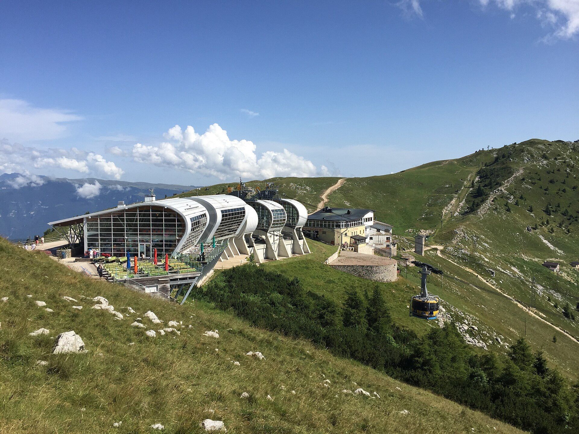 Top station on Monte Baldo