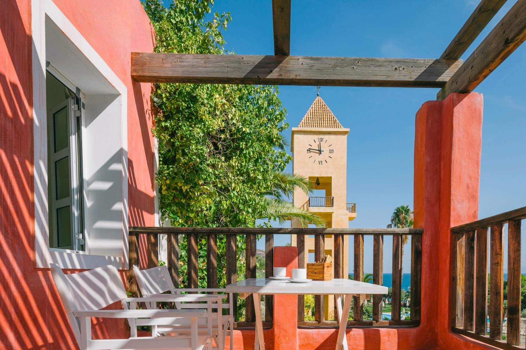 Terrace of a family apartment