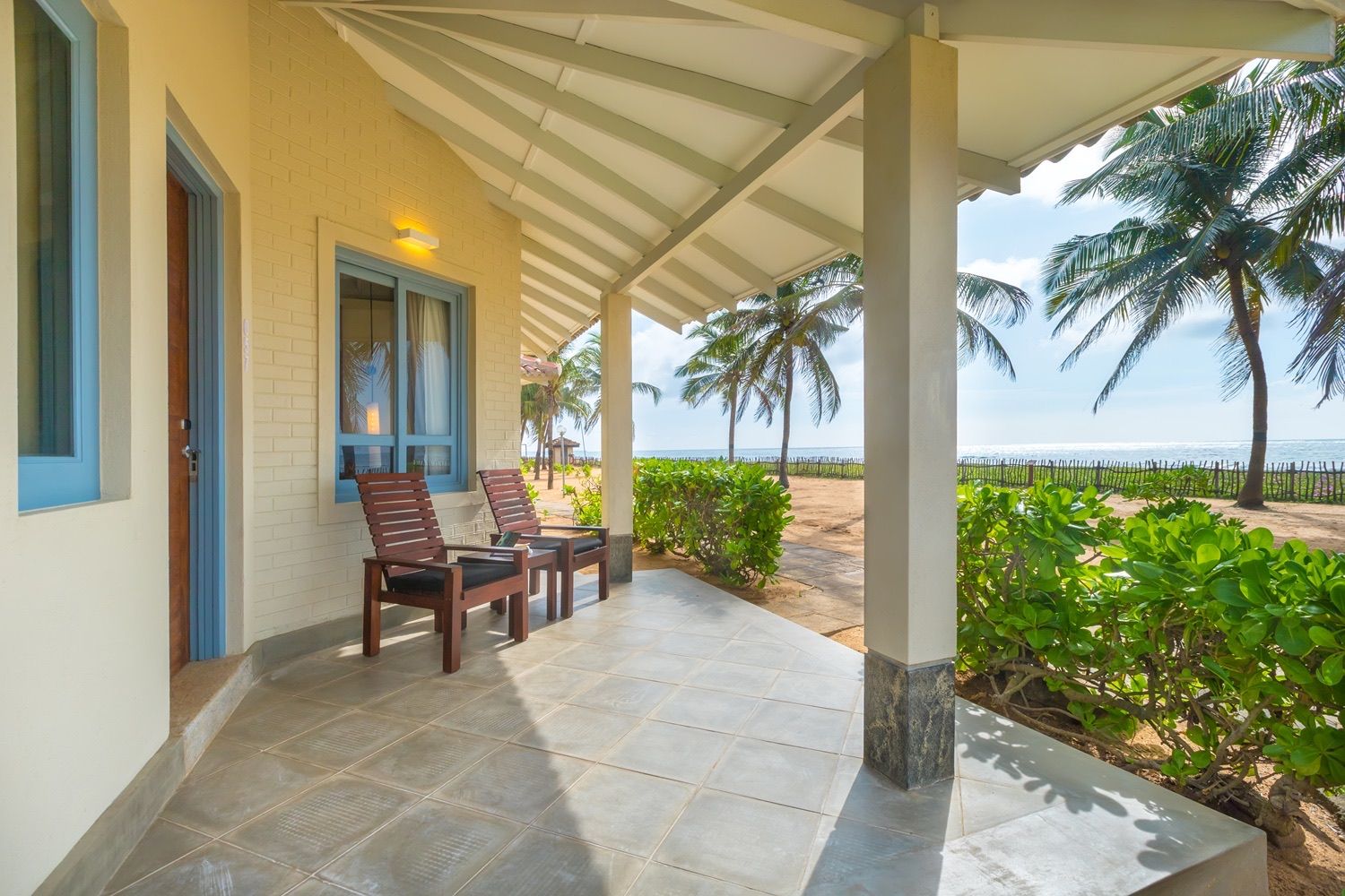 Veranda of a sea-view villa