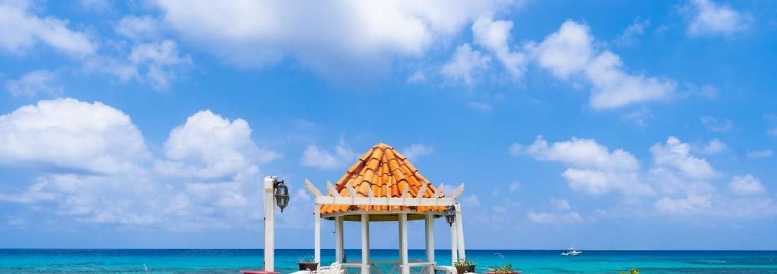 Gazebo on the seafront