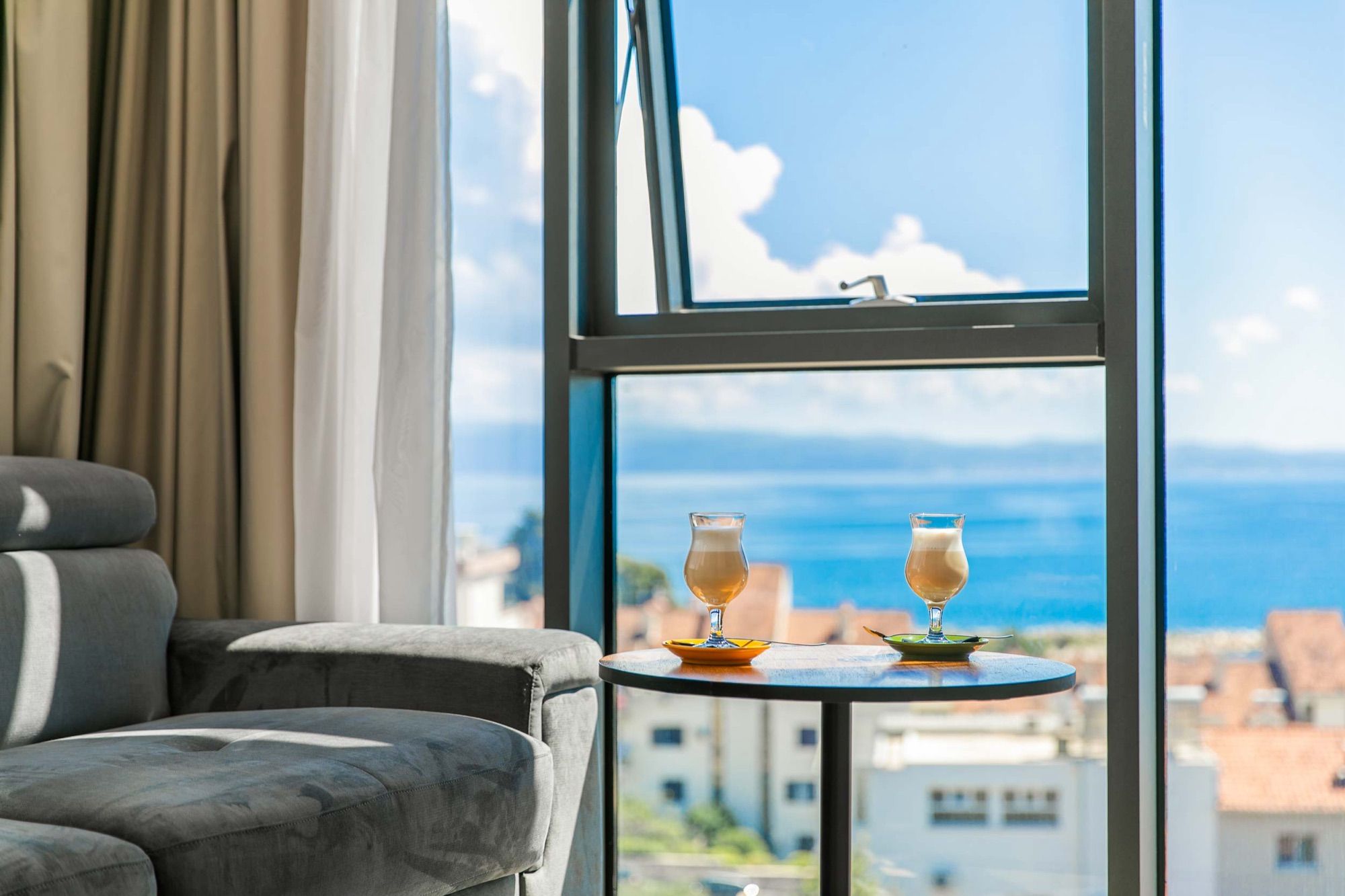 Sea view from a room