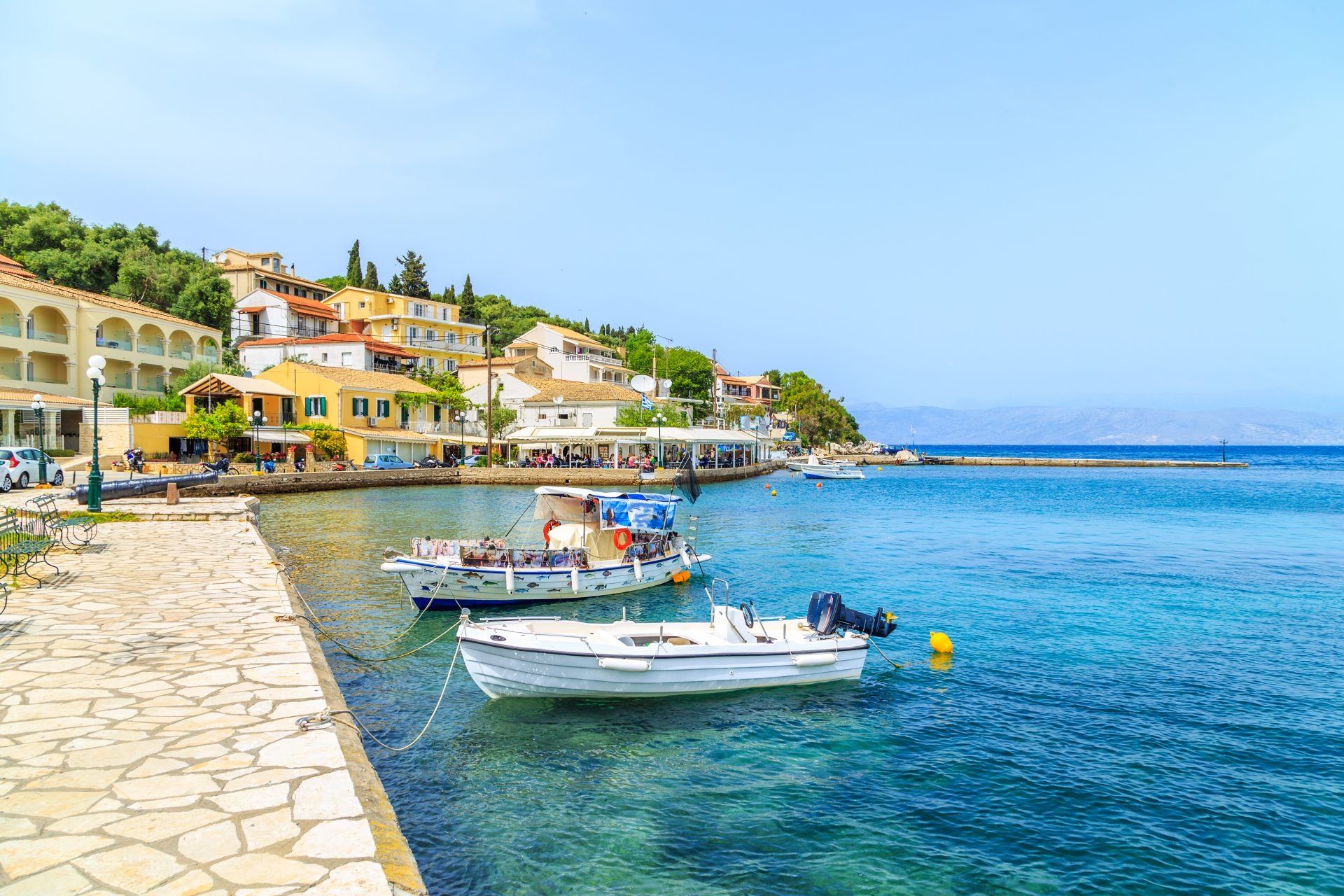 Fishing boats in Kassiopi harbour