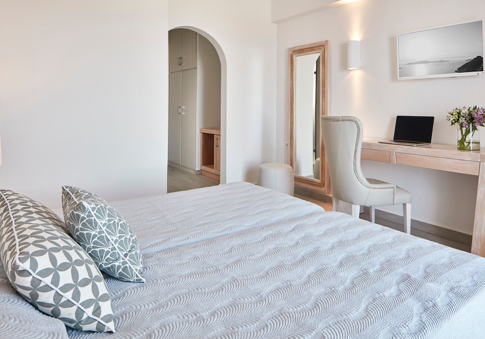 Double room at Santorini Palace
