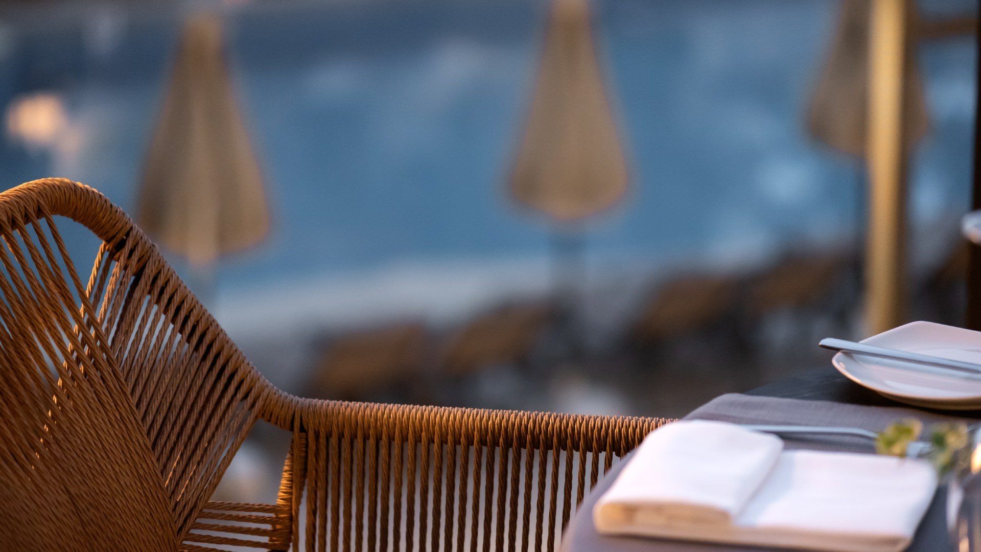 Table set at the Semeli à la carte restaurant