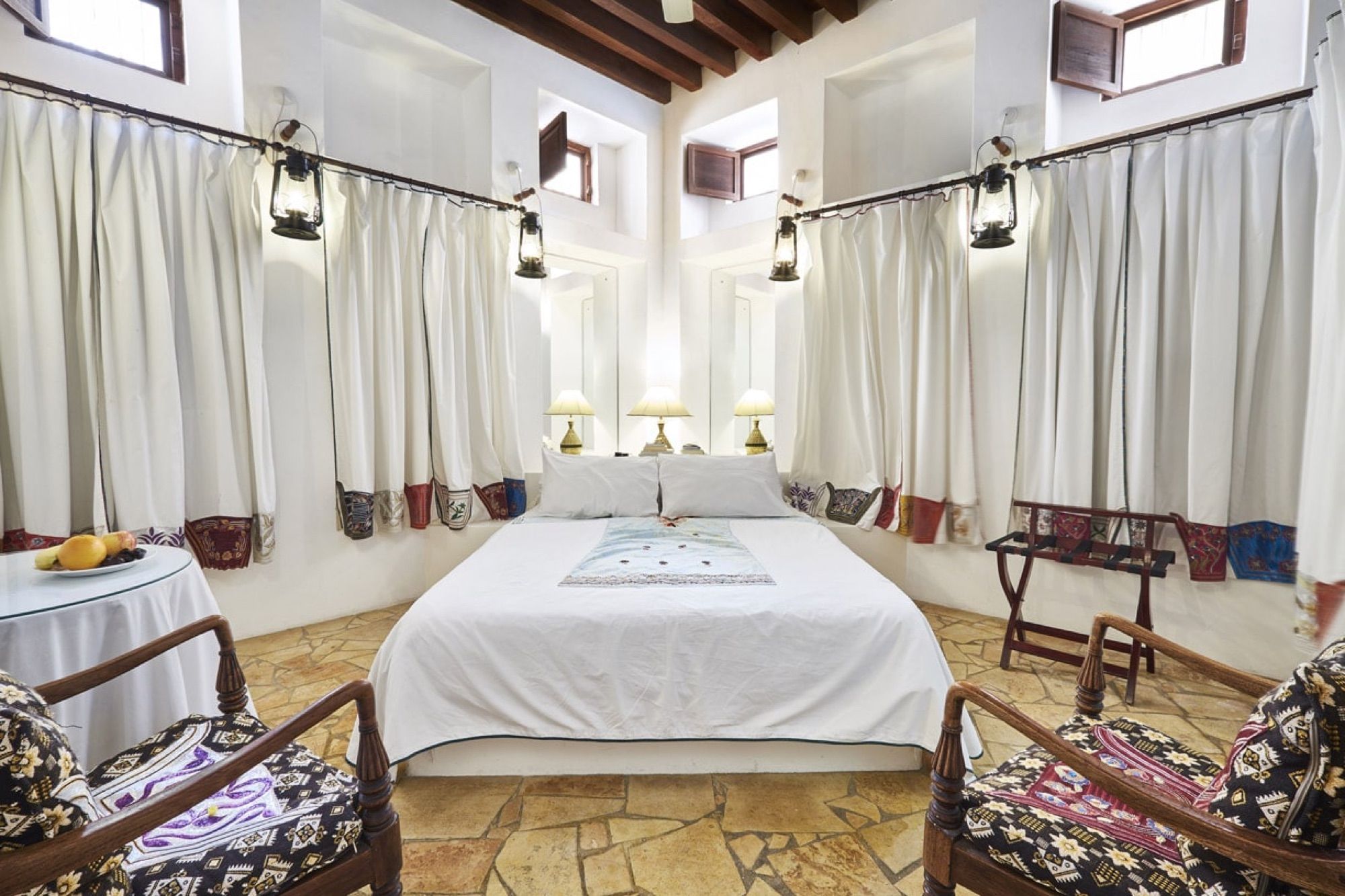 Traditionally decorated room at XVA Art Hotel