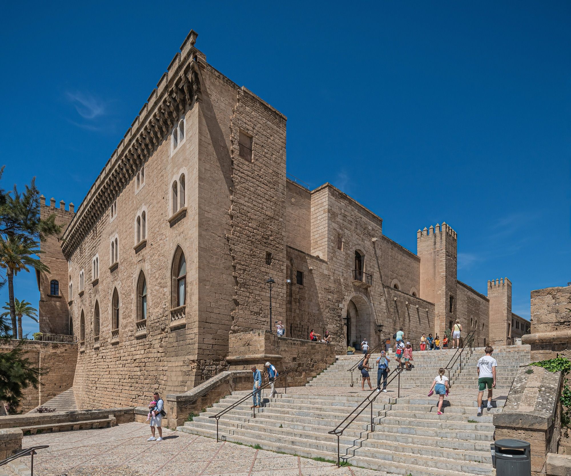 Royal Palace of La Almudaina and its steps, Palma