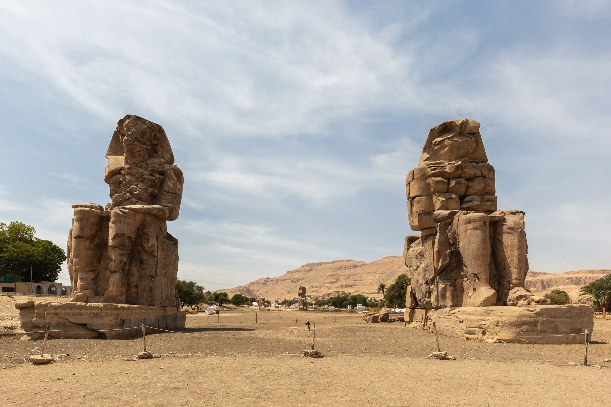 The two Colossi of Memnon on Luxor's West Bank
