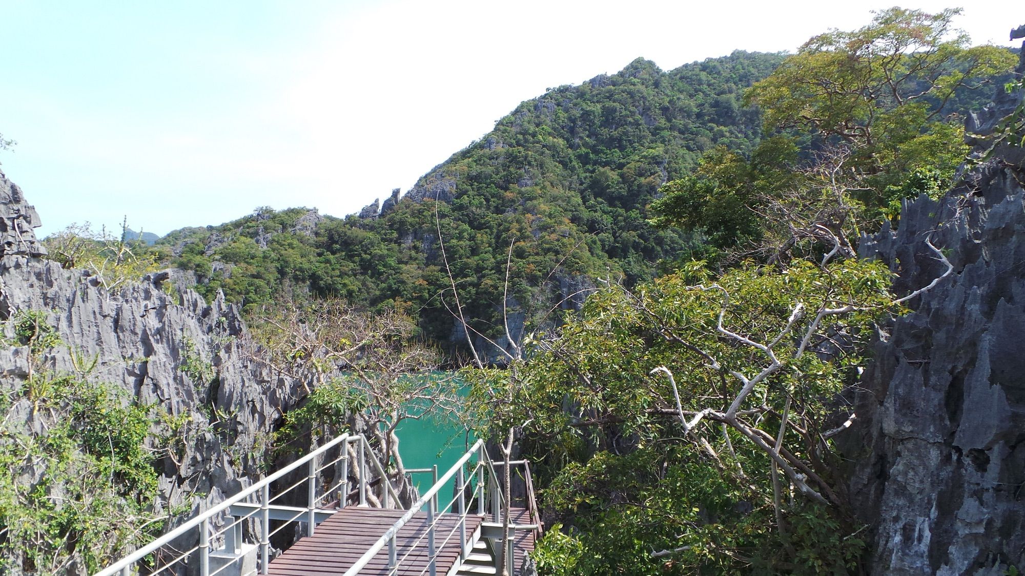 Steps to the Emerald Lake viewpoint, Koh Mae Ko