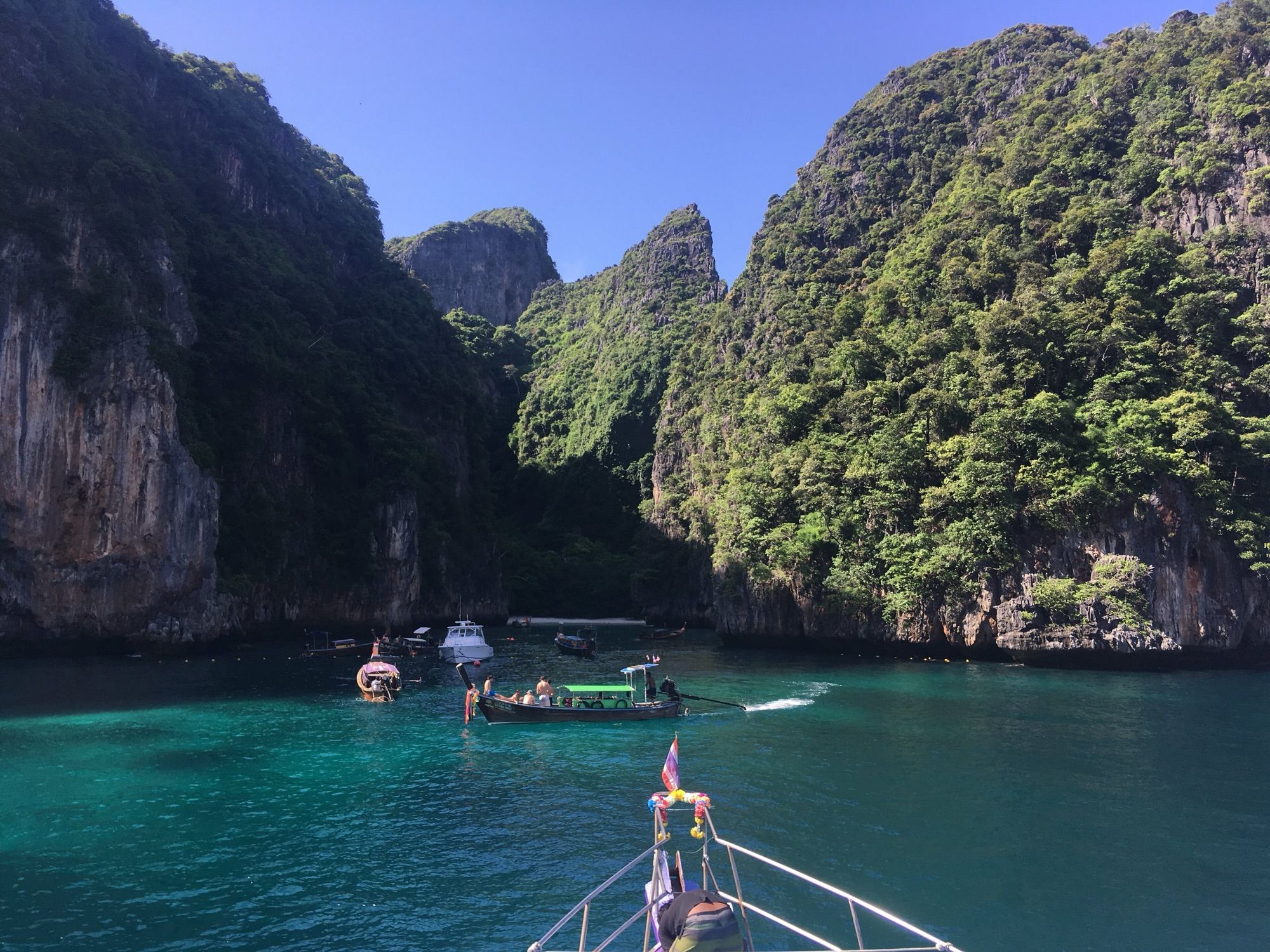 Boats in Loh Samah Bay, Phi Phi Le